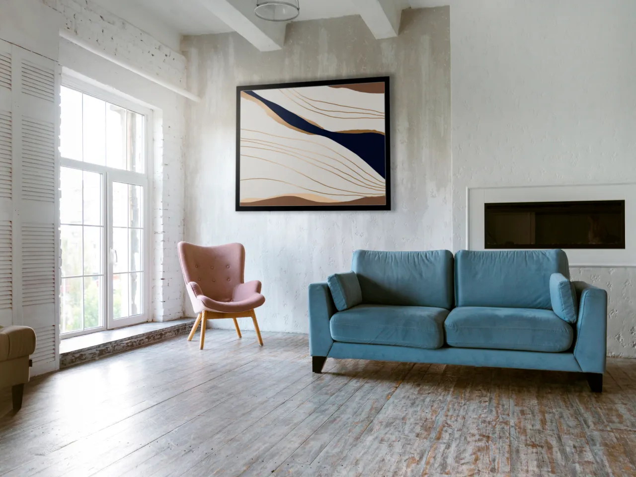 Косметический ремонт комнаты: стены, пол и освещение